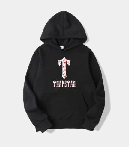 Trapstar Merch T Cappuccio Floreale Nera Felpa